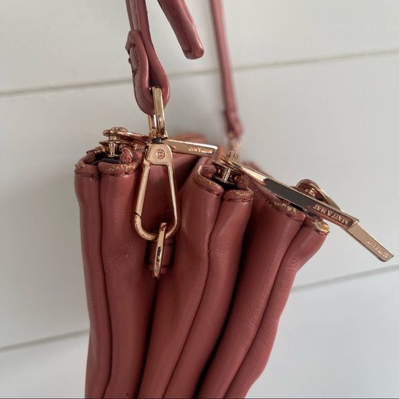 Matt & Nat Triple 3 Zip Vegan Leather Crossbody Bag - Picture 2 of 13